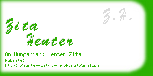 zita henter business card